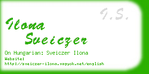 ilona sveiczer business card